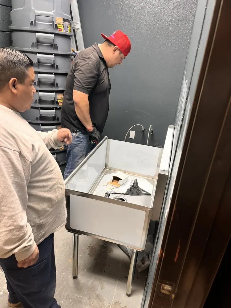 Commercial plumbing and sink installation in Kentwood